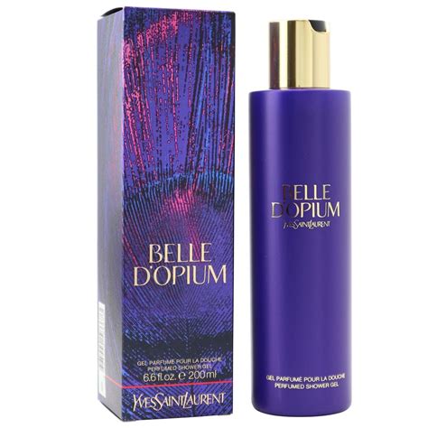 ysl opium shower gel.